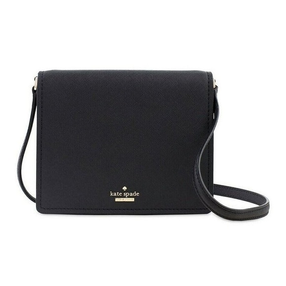 Kate Spade black Cameron street Crossbody bag gold accents new - Picture 2 of 12